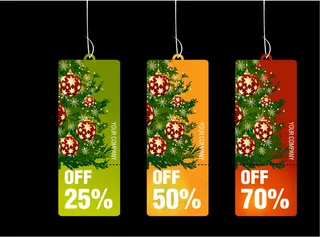 圣诞节商业促销模板矢量素材