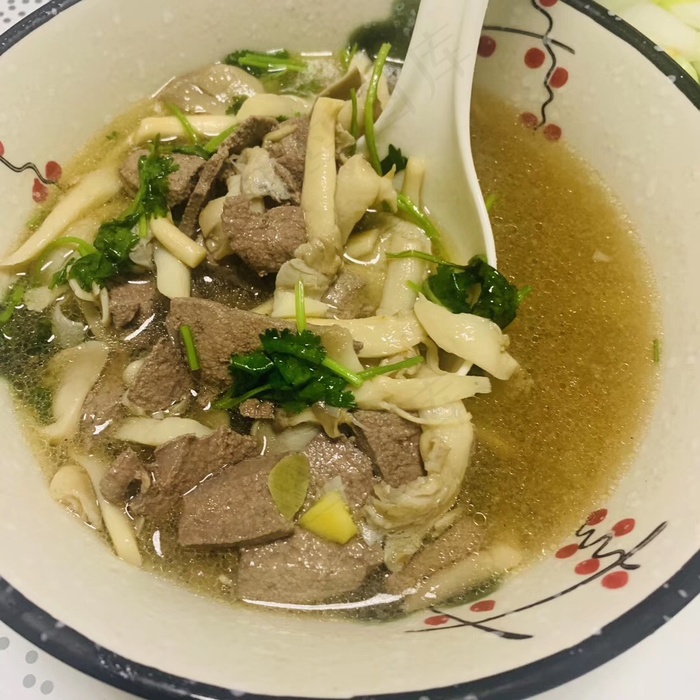 高清近拍猪杂汤