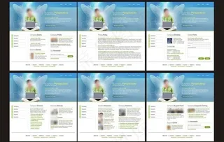 欧美商务网页模板图片