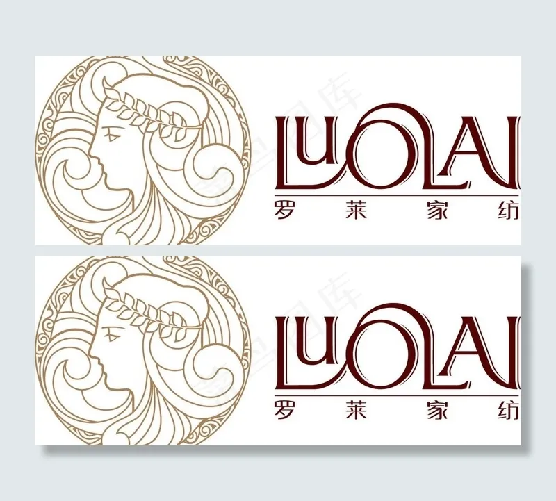 罗莱家纺 logo图片ai矢量模版下载