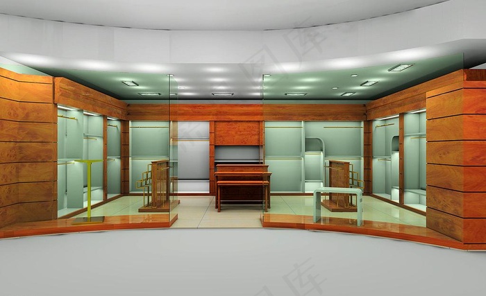 服装展柜图片