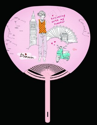 扇子 A扇 小女孩