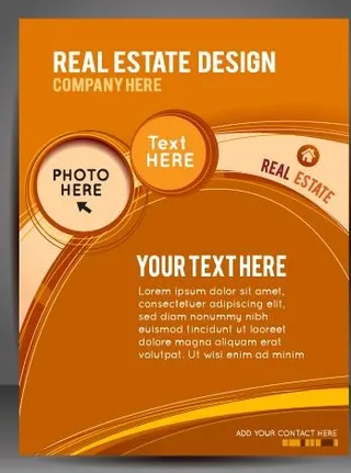 现代商务旅客和盖的小册子矢量素材0...