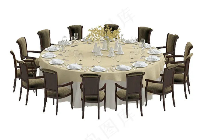 休闲桌椅模型模板下载 型 3d设计...