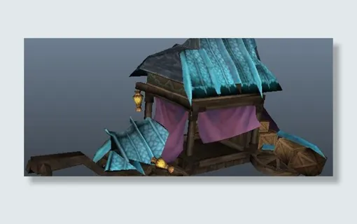 蓝色酸冻场景游戏模型