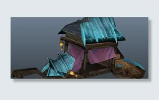 蓝色酸冻场景游戏模型