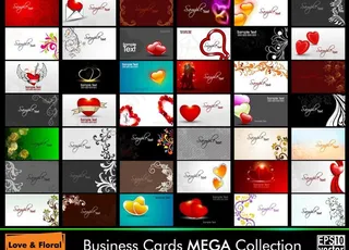 情人节爱心花纹 贺卡图片