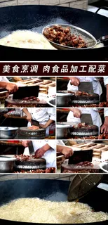 美味烹调肉食品加工实拍视频
