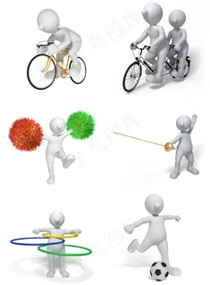 体育运动小人