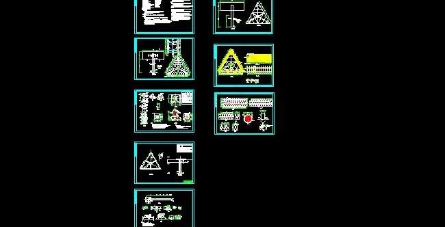 三角形广告牌钢结构设计图