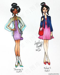 2款时尚女装设计图
