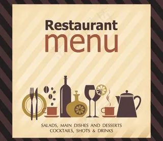 西餐厅menu菜单图片