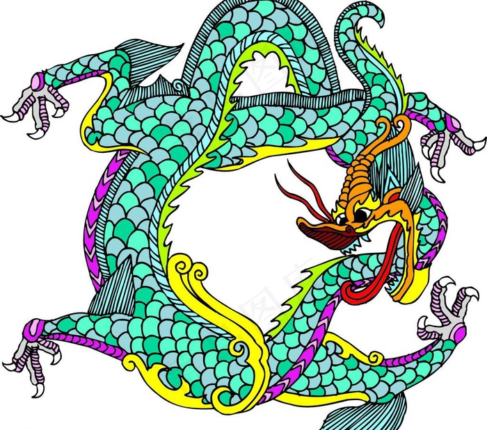 龙图腾 花纹 底纹图片