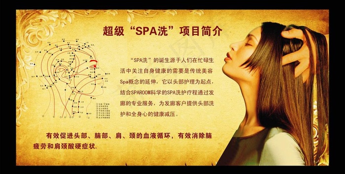 美容SPA洗知识宣传图片cdr矢量模版下载