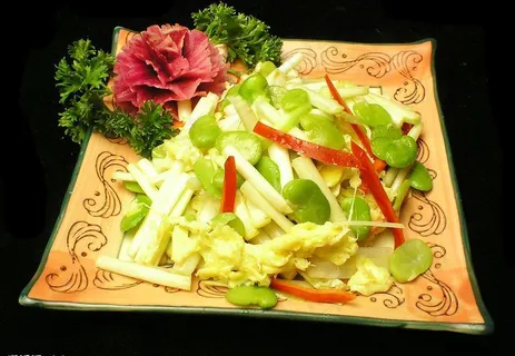 韭黄鸡蛋蚕豆米图片 韭黄鸡蛋蚕豆米图片