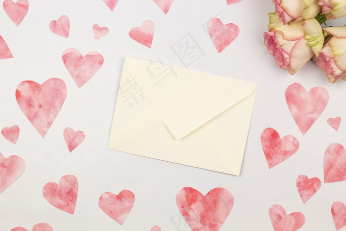 粉色玫瑰花静物设计素材