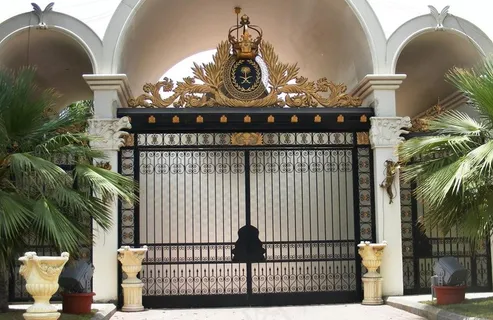 国外 外国 建筑 大门 铁门 铁艺...