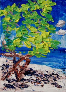 油画 牙买加海滩图片 油画 牙买加海滩图片