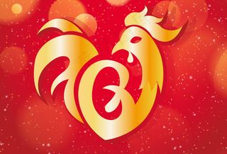 2017鸡年新年鸡元素海报挂历设计...