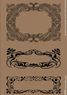 欧式卷纹边框图片