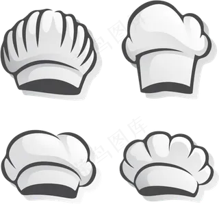 手绘白色厨师帽免抠png透明图层素材