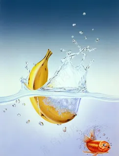 水中香蕉图片 水中香蕉图片