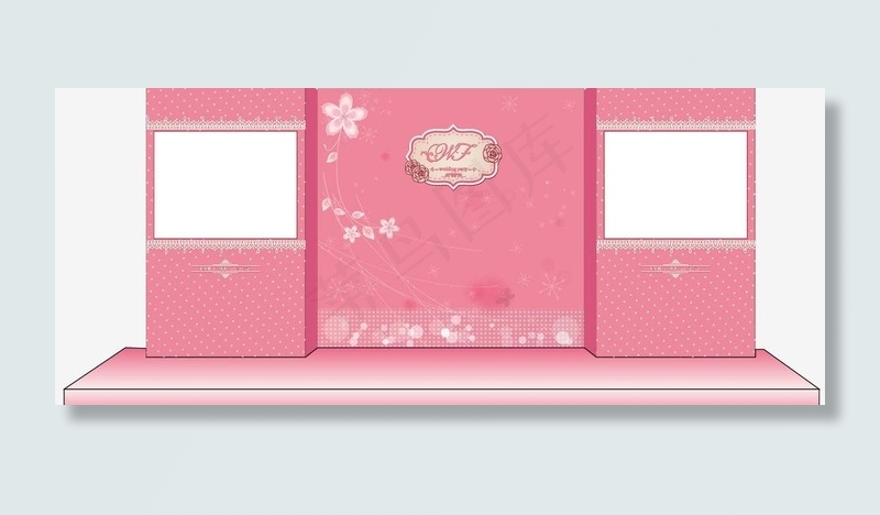 粉色婚礼背景图片