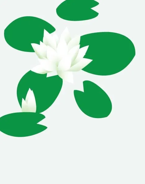 荷花矢量图片ai矢量模版下载
