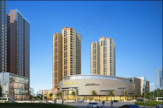 体育馆建筑后期(2895X1919(DPI:50))psd模版下载