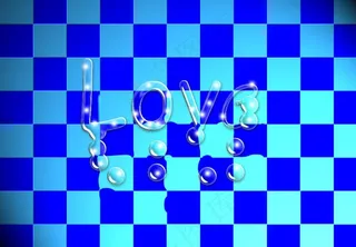 透明水质感文字图片