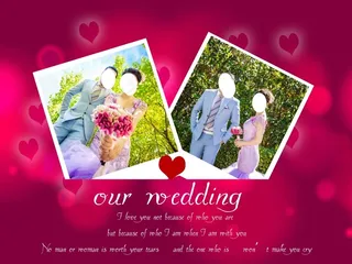 婚礼迎宾区照片墙