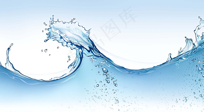 动感水花背景PSD分层素材图片