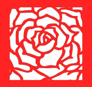 玫瑰 雕刻 镂空花纹