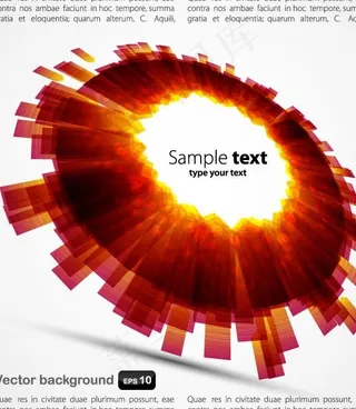 炫彩背景矢量素材二