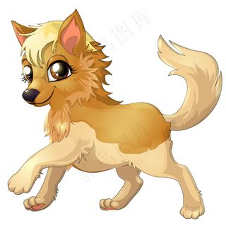 矢量卡通狼