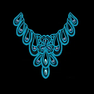 位图 绣花 民俗风 花边领边 免费...