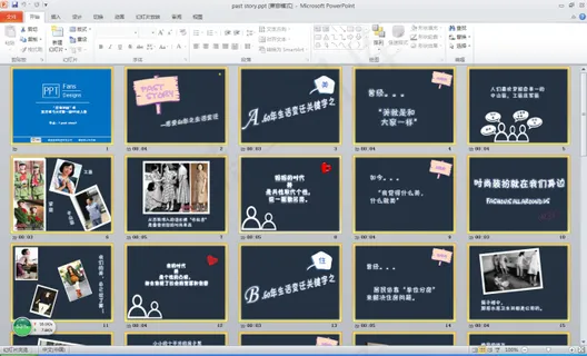 重庆大学PPT大赛优秀奖过去的故事...