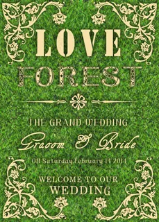 婚庆森系迎宾牌
