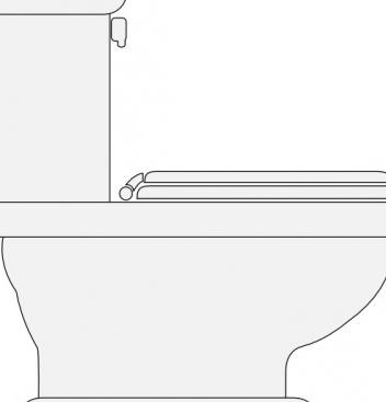 马桶座封闭的剪贴画