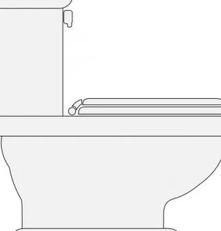 马桶座封闭的剪贴画