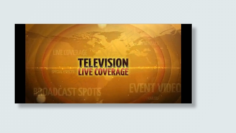 金色粒子背景中的字幕模板,可用于新...