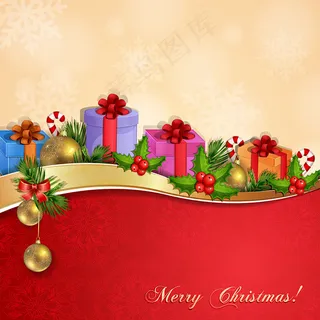 喜庆圣诞节背景设计