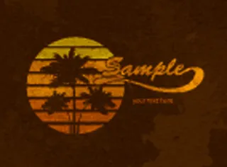 复古夏日 eps背景