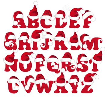 创意圣诞节字母矢量素材