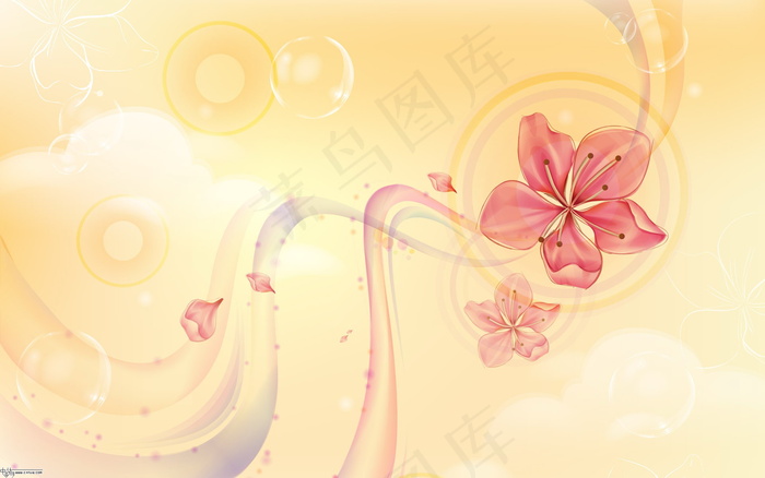 淡雅花蕊背景图片素材