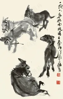 五驴图图片 五驴图图片