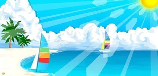 夏天风景素材图片