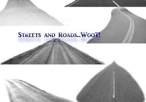 高清晰公路笔刷图片