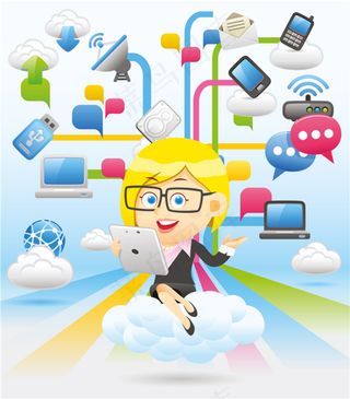 云系统和IT美女