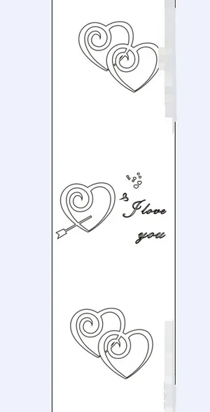 心心相印移门图案